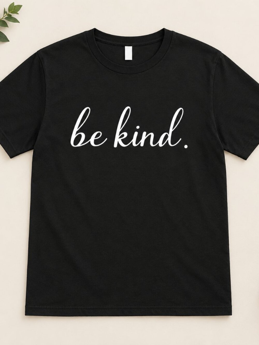 Be Kind Script Ladies T-Shirt Women's Graphic Tee Black Novelty Gift